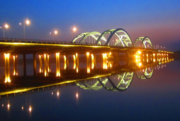 Qin Han Road Bahe River bridge project